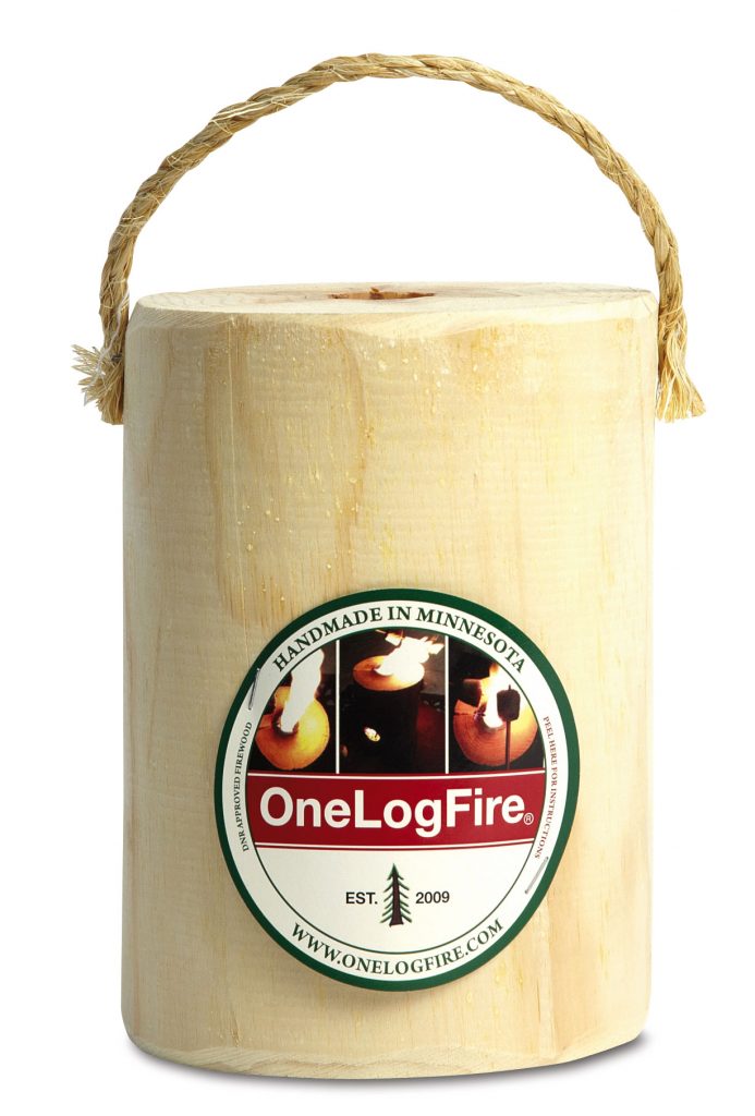 one log fire