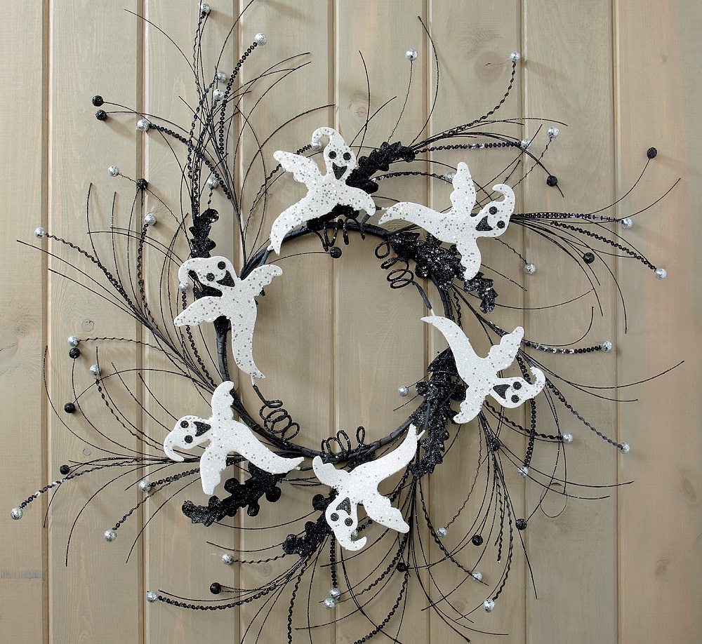 Halloween ghost wreath, $39.99