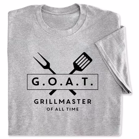 GOAT Grillmaster of All Time Graphic tee at Lillian Vernon